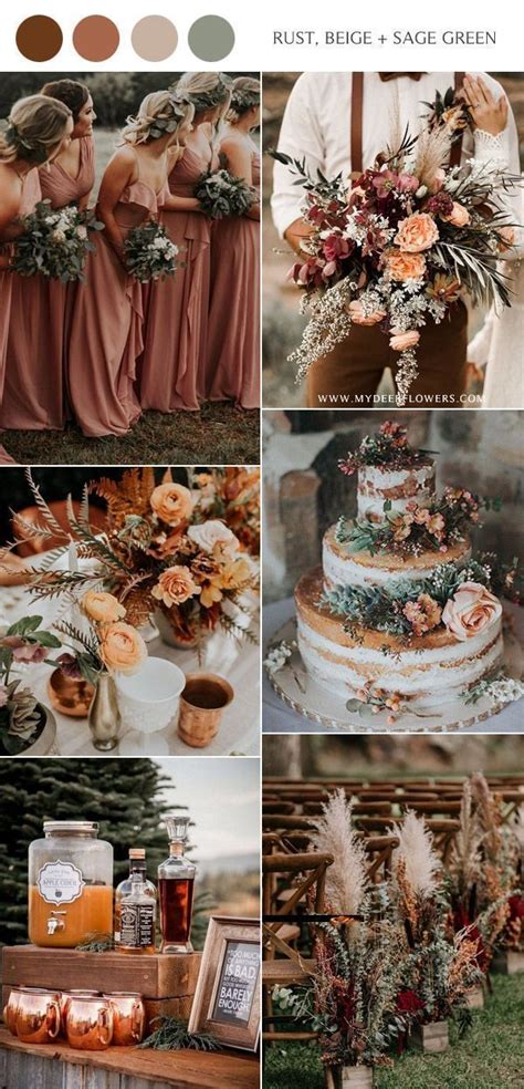 Top 20 Wedding Color Ideas For 20212022 Fall Wedding Color Schemes