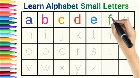 Small Letter Abc Writing For Ikg Students Abcd Small Letter Writing