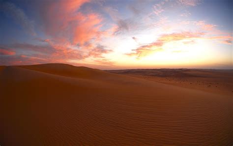 Desert Dusk Sunset Clouds Dunes Sky Wallpaper 1920x1200