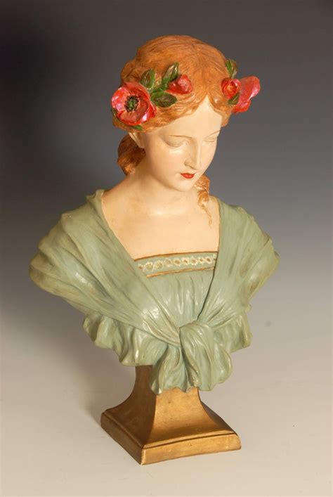 Art Nouveau Bust Of A Young Girl For Sale At 1stdibs