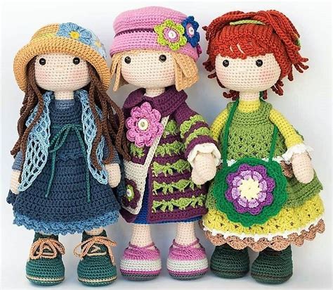 Amigurumi Doll Crochet Patterns Free Download Salvabrani Padrão De
