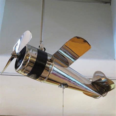 Art Deco Airplane Ceiling Fan At 1stdibs