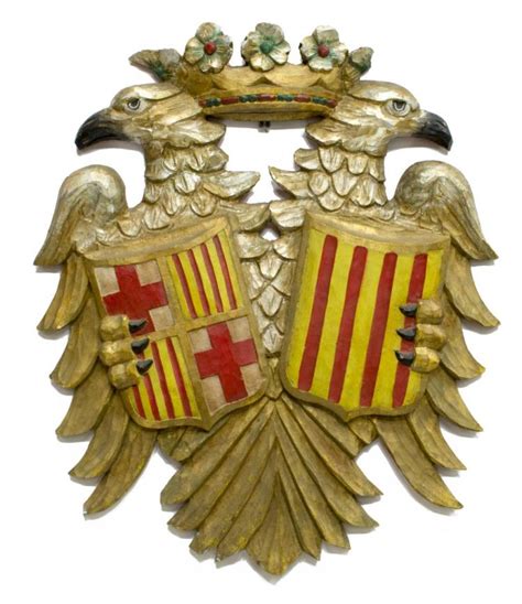 Lot Barcelona And Catalonia 2 Headed Eagle Coat Of Arms
