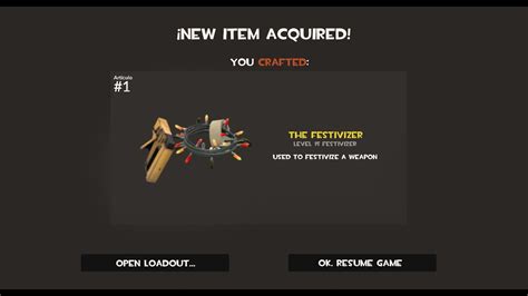 How To Craft The Festivizer In Tf2 Youtube