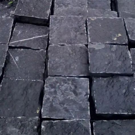 Black Limestone Cobbles Timeless Sophistication In Dark Elegance