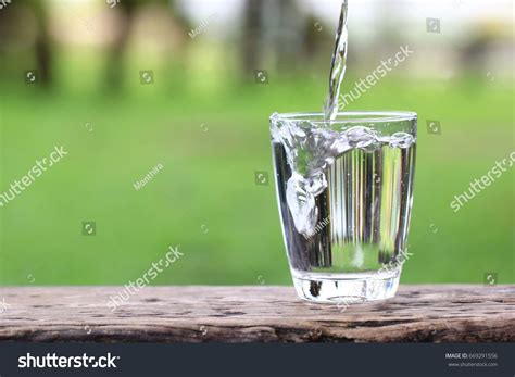Closeup Glass Of Water On Table Nature Background Sponsored Spon Water Glass Closeup