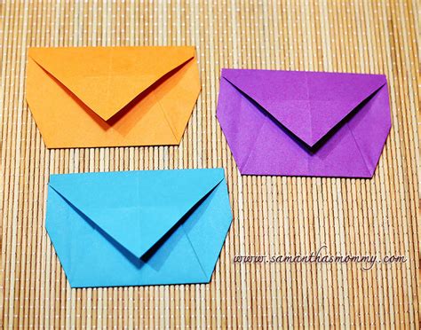 Origami Envelope วิธีพับซองจดหมาย Samanthas Mommy