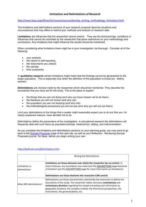 The other students which do not fall as part of grade 9 and grade 10 students are not within the scope of this research. Scope and delimitation definition. Delimit. 2019-02-09