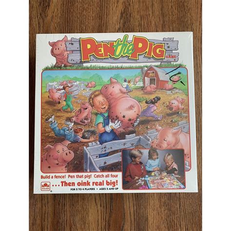 New Pen The Pig Board Game 1990 Golden Kids Toy Build A Fence Etsy