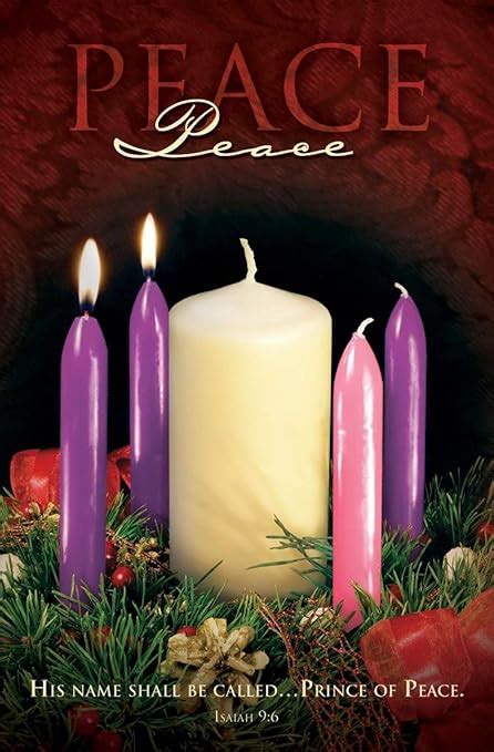 Amazon Com Seasonal Christmas Bulletin Advent Peace KJV