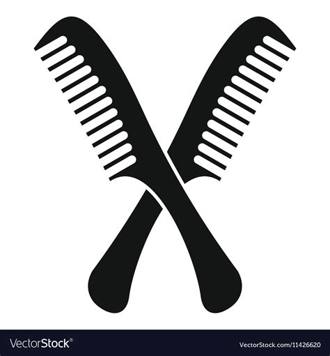 Combs Icon Simple Style Royalty Free Vector Image