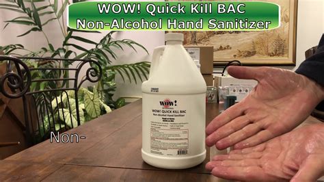 Here are the best hand sanitizers according hand sanitizer is a good way to disinfect when you don't have access to soap and water between hand washes, says dr. How to Sanitize Hands using WOW! Quick Kill BAC Non-Alcohol Hand Sanitizer - YouTube