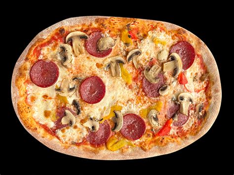 Pizza Salami With Cooked Sweet Pepper And Italian Tomato Sauce Order