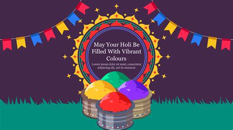 Attractive Holi Festival Presentation Powerpoint Slide