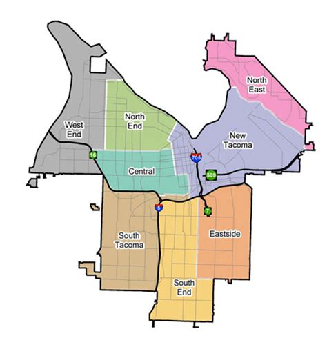 Tacoma Zip Code Map Map Of New Mexico