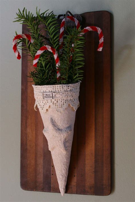 Mamie Janes Papier Mache Christmas Cone Tutorial Christmas Cones