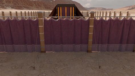 The Gate And The Courtyard Of The Tabernacle Bible Central