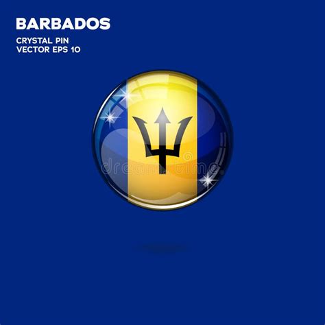 Barbados Button Flag Round Shape Stock Illustrations 60 Barbados Button Flag Round Shape Stock