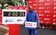 凱爾文·基普圖姆 (Kelvin Kiptum) 在芝加哥打破男子馬拉松世界紀錄