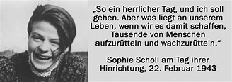 Vor 74 Jahren: Hinrichtung von Sophie und Hans Scholl und Christoph â ...