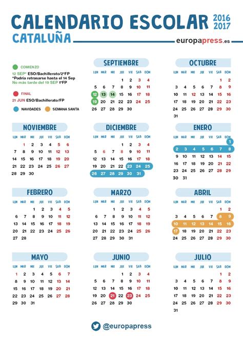 Calendario Escolar 2020 Catalunya Calendario 2019