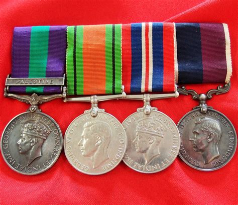 Ww2 British Royal Air Force Raf Service Medal Group With Gsm For