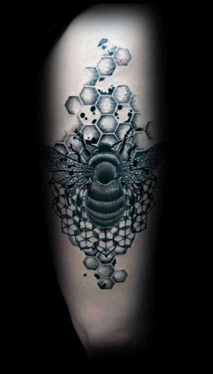 50 Cool Bee Tattoo Designs For Men 2023 Inspiration Guide