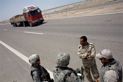 Us Braces For Withdrawal Along Iraqi Road The New York Times
