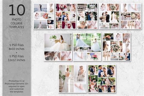 Photo Collage Templates (212532) | Customizable Templates | Design Bundles