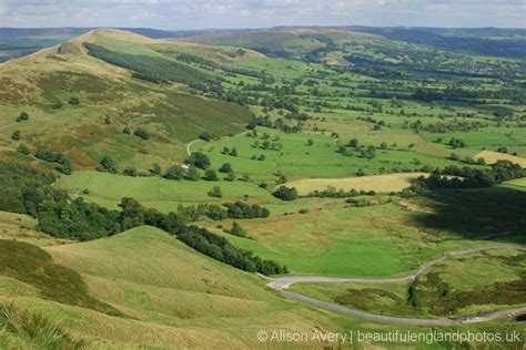 It is amazing to view sunset from this place. Hope Valley, from Mam Tor, Peak District - Beautiful ...