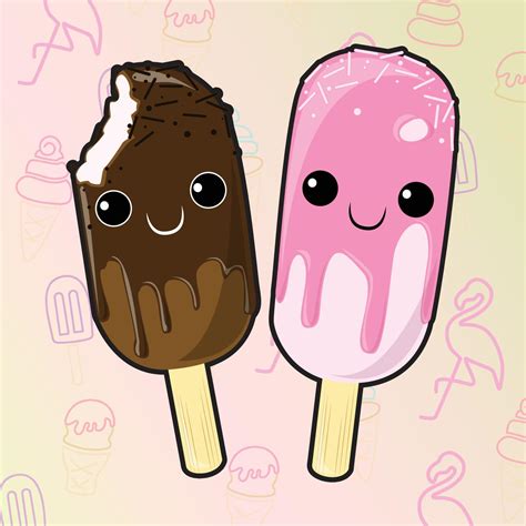 Cute Ice Cream Cartoon Vector Art At Vecteezy