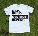 Funny toddler shirt, toddler tee, kids shirt, boys shirt, Nap build ...
