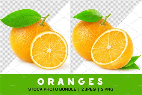 Cut Oranges Custom Designed Graphic Objects Creative Market