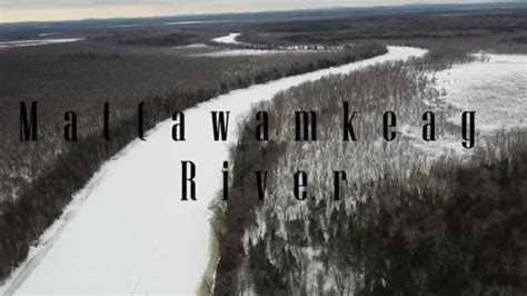 Maine Ice Fishing On The Mattawamkeag River Awesome Drone Footage