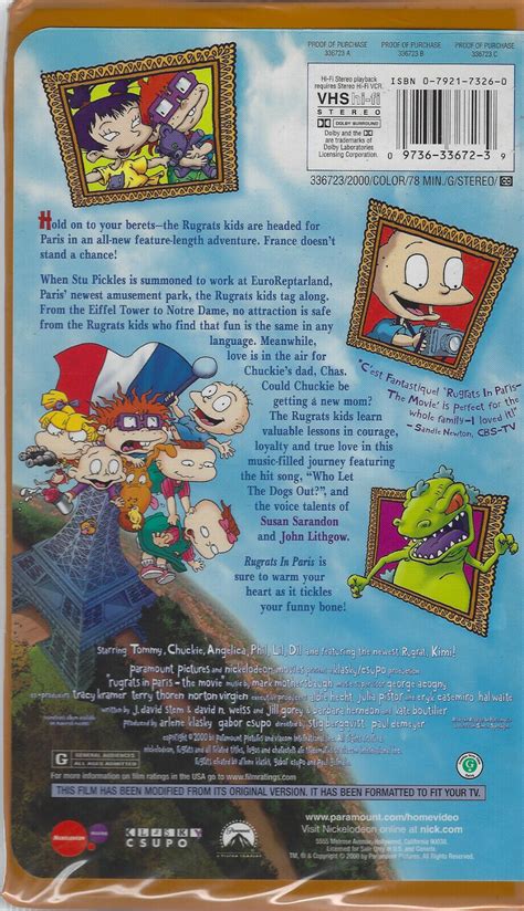 Rugrats In Paris The Movie VHS EBay