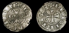 Crusaders. Hugh IV, Duke of Burgundy (1218-1272). Silver Denier. Dijon Mint