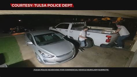 Tulsa Police Seek Help Identifying 2 People Accused Of Burglarizing Vehicle