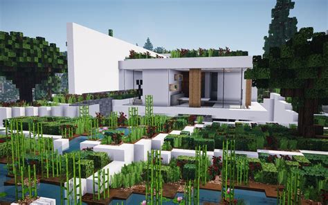 Modern Hillside Mansion Bpn Server Minecraft Map