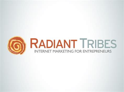 Radiant Tribes Marketing Logo Design By Brandon Kight Visual Creations Marketing Logo Internet