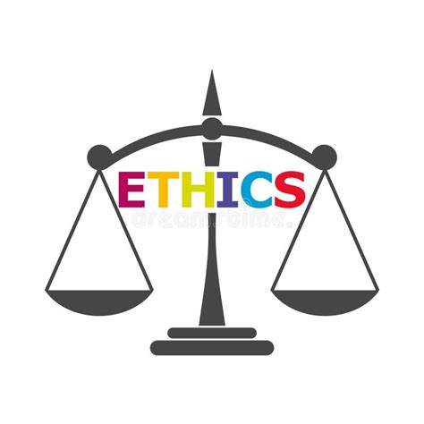 Ethics Word Ethics Text Ethics Icon Or Logo Stock Vector