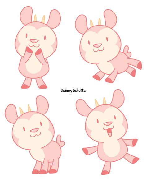 Little Pink Deer Cute Doodles Cute Drawings Chibi Drawings
