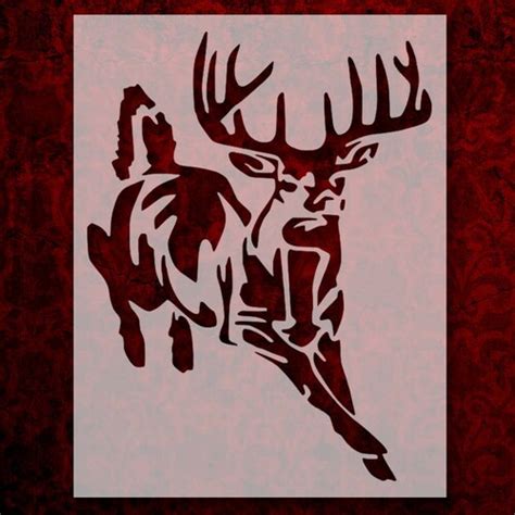 Hunting Buck Head Deer Custom Stencil Multiple Sizes Fast Free Etsy