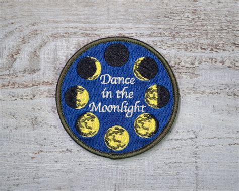 Embroidered Patch Moon Patch Iron On Patch Sew On Patch Circle Patch T For Teenager