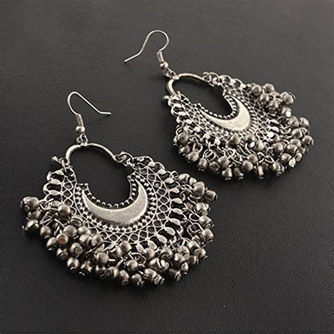 Buy Zephyrr Fashion Oxidized Ethnic Silver Beaded