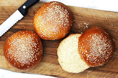 Sesame Seed Brioche Burger Buns Supper In The Suburbs