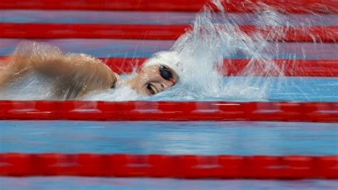 Ledecky won in 8:12.57, beating silver. Katie Ledecky competing in historic 1500-meter Olympic ...