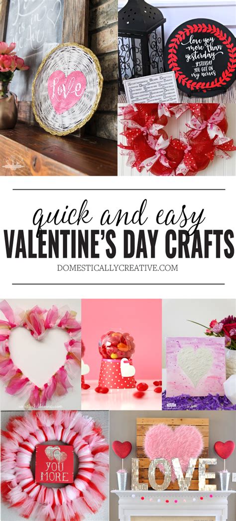 Quick And Easy Valentines Day Crafts Domestically Creative
