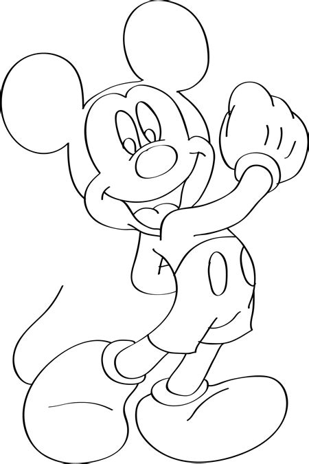 Personajes Dibujos Para Colorear Mickey Mouse En Pintarcolorear Puedes
