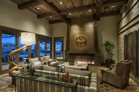 Rustic Western Living Room Interior Decor Style Custom