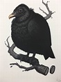 Black Vulture - 2017 Mike Mitchell Art Print limited edition